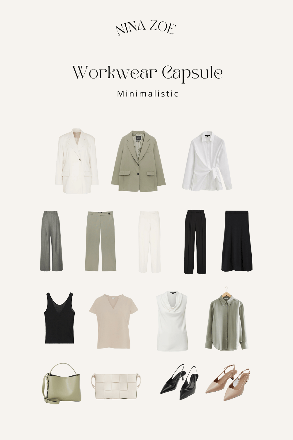 Capsule Wardrobe im minimalistischen Stil, Stilberatung Capsule Wardrobe, Stilberatung Beruf Outfits